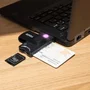 TooQ Lector de DNI Tarjetas Inteligentes SD MicroSD TQR-3012B USB 2.0 Negro